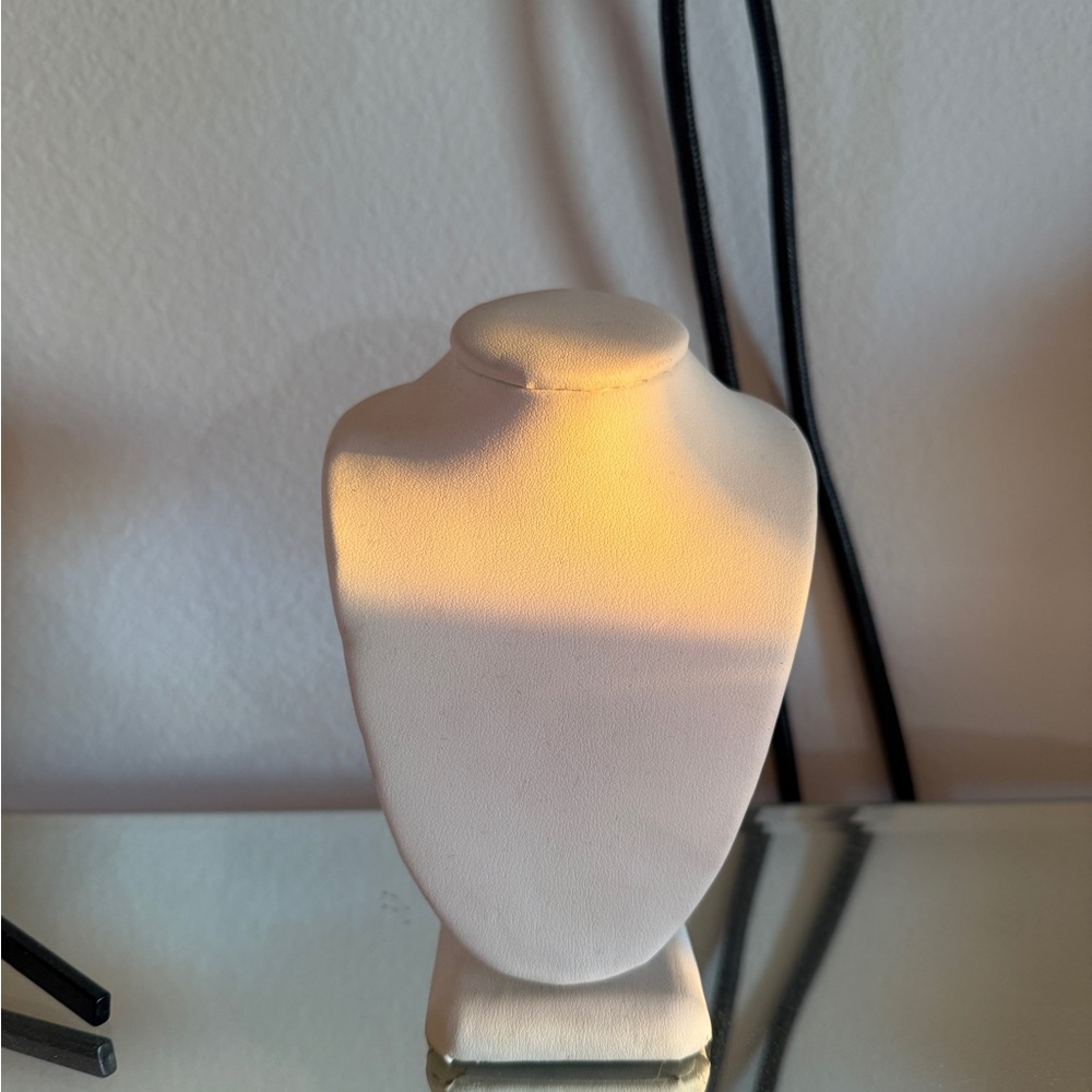 Elegant Cream Necklace Display Stand